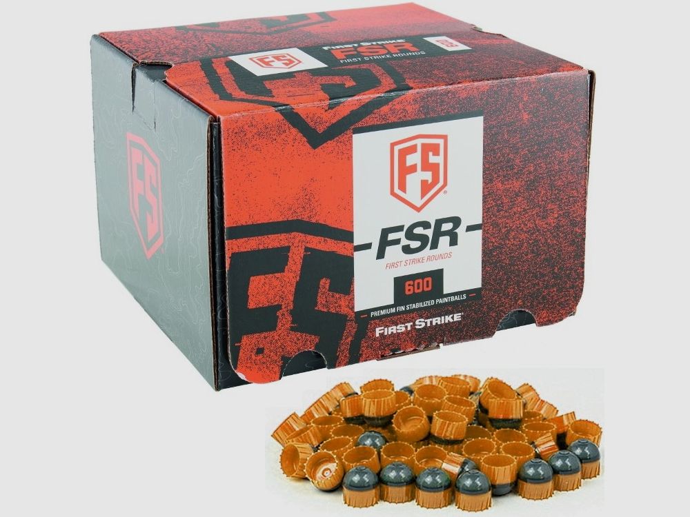 First Strike Paintballs 600 Schuss Box (grau / kupfer)