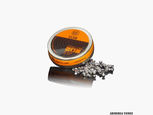 GESCHOSSE DRUCKLUFT – RWS – CLUB 4,5mm .177 0,45g 7.0gr (500Stück)