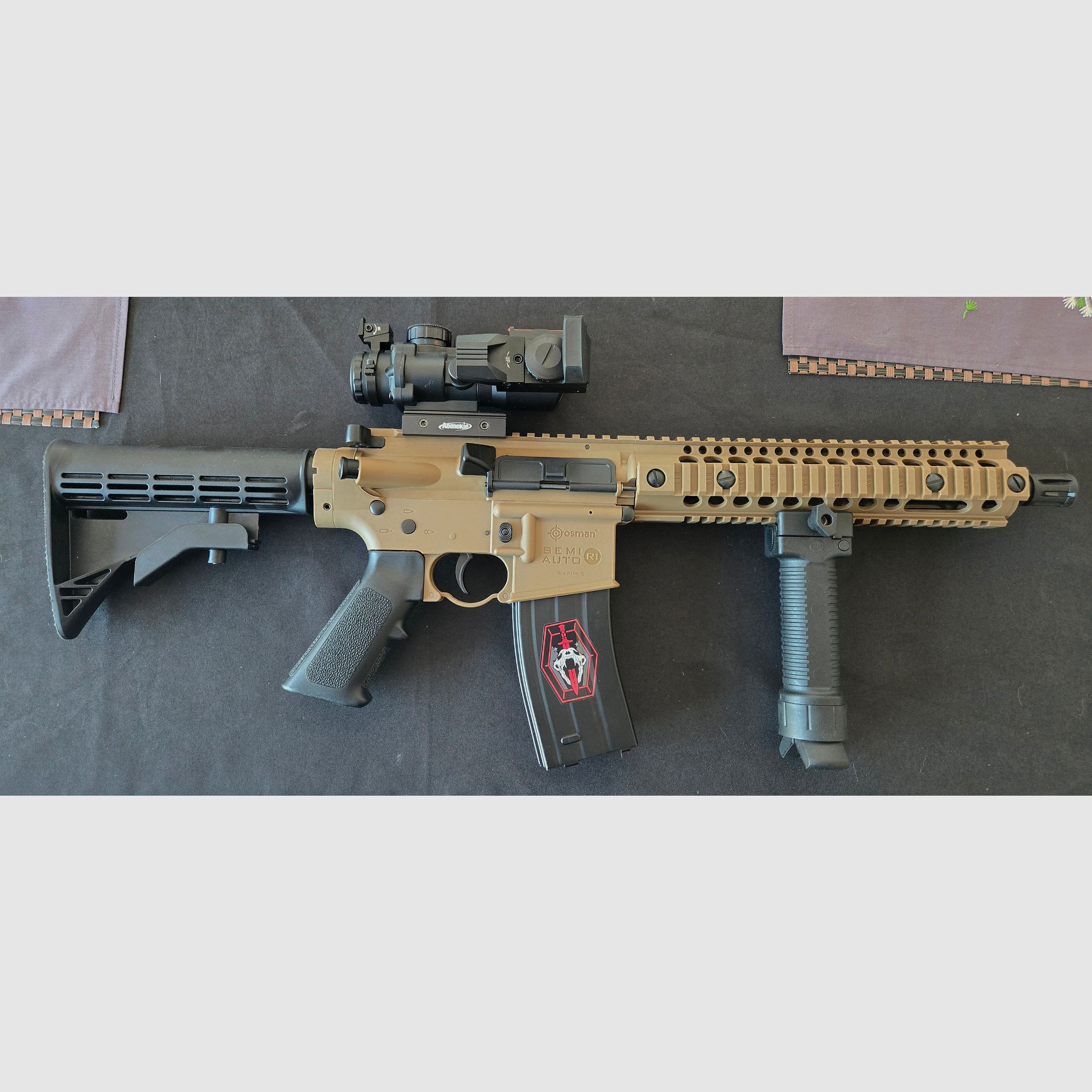 Crosman R1 CO2 rifle de aire AR15