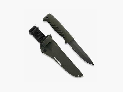 Peltonen Knives M07 Ranger Puukko Sissipuukko FJP141 Cerakote OD Beschichtung Kunststoffscheide grün OD