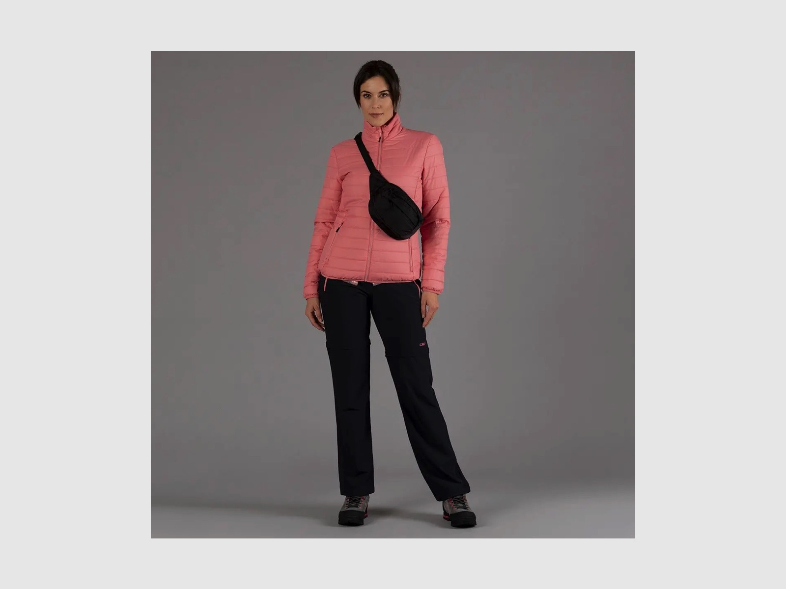 CMP Damen-Zip-Off-Trekkinghose Schwarz