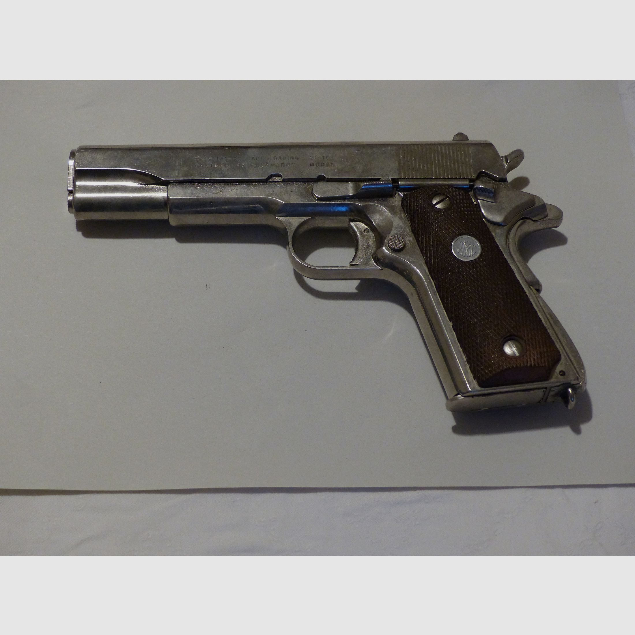Colt Government Pistole M-1911A1-67 Cal. .45 ACP RMI Japan Vollmetall Deko 70er