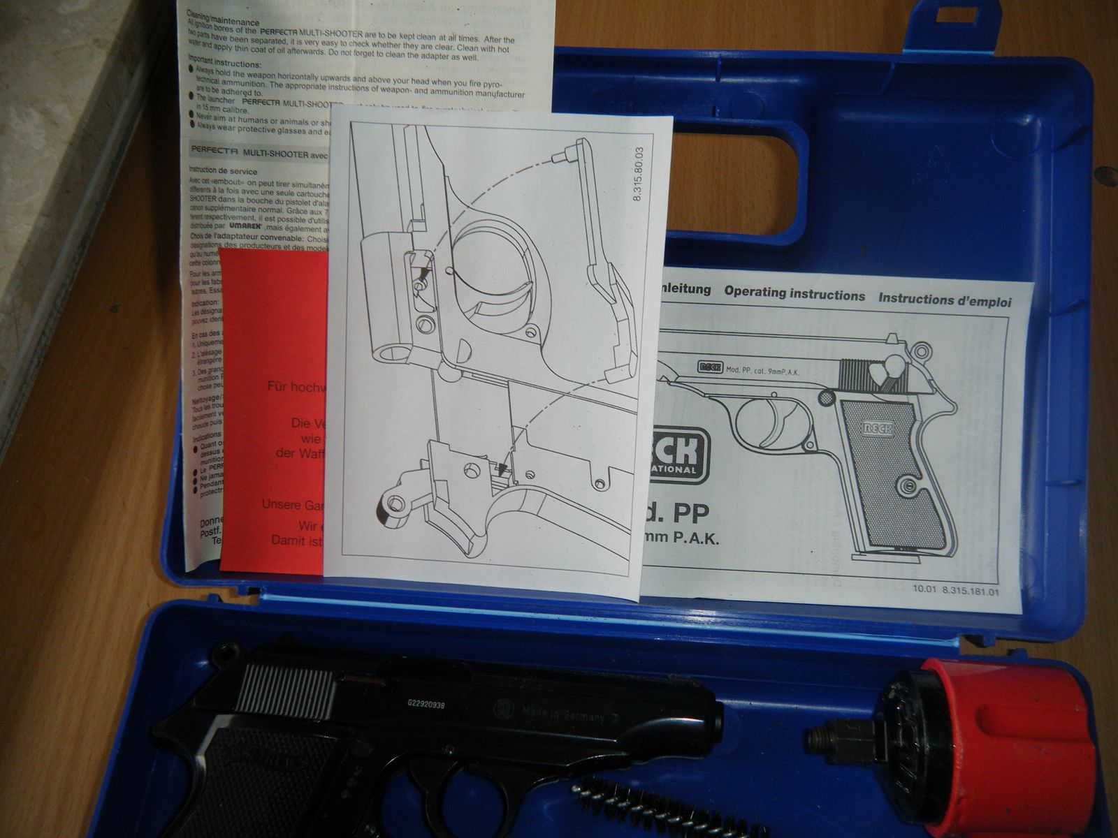 Schreckschuss Pistole Walther cal.9mm