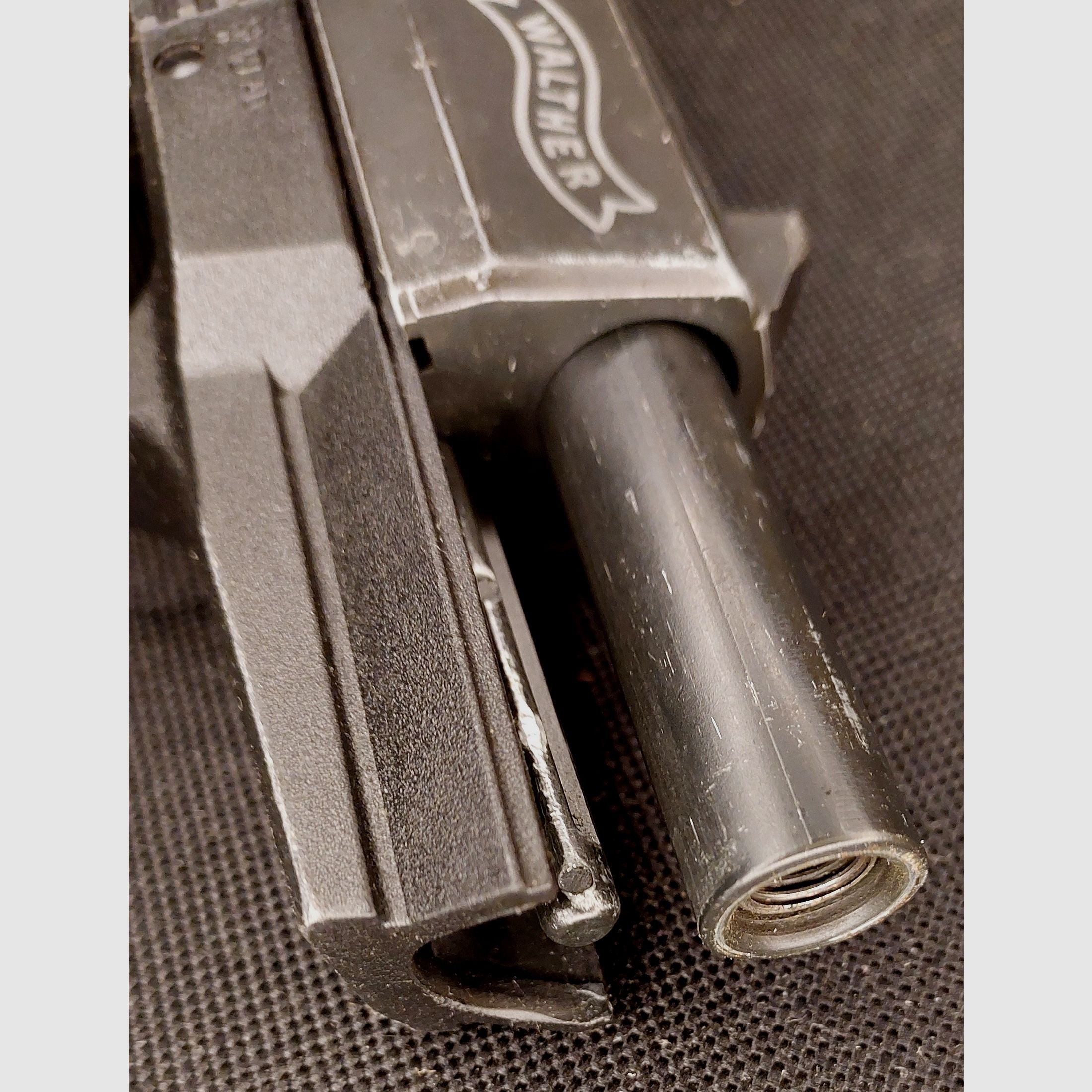 Pistolet à blanc Walther P99 9mm P.A.K. bronzé (PTB 637) P 99 avec étui en cuir