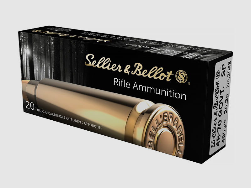 Sellier & Bellot .45-70 Government, Teilmantel, 405 grs 1 Packung (20 Schuss á 2,295 €*)