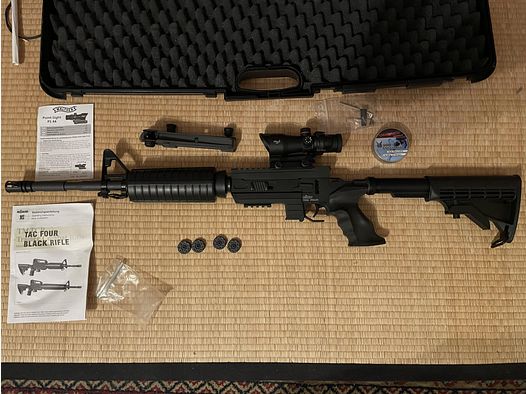 Röhm TacFour Black Rifle Co2 fucile con accessori