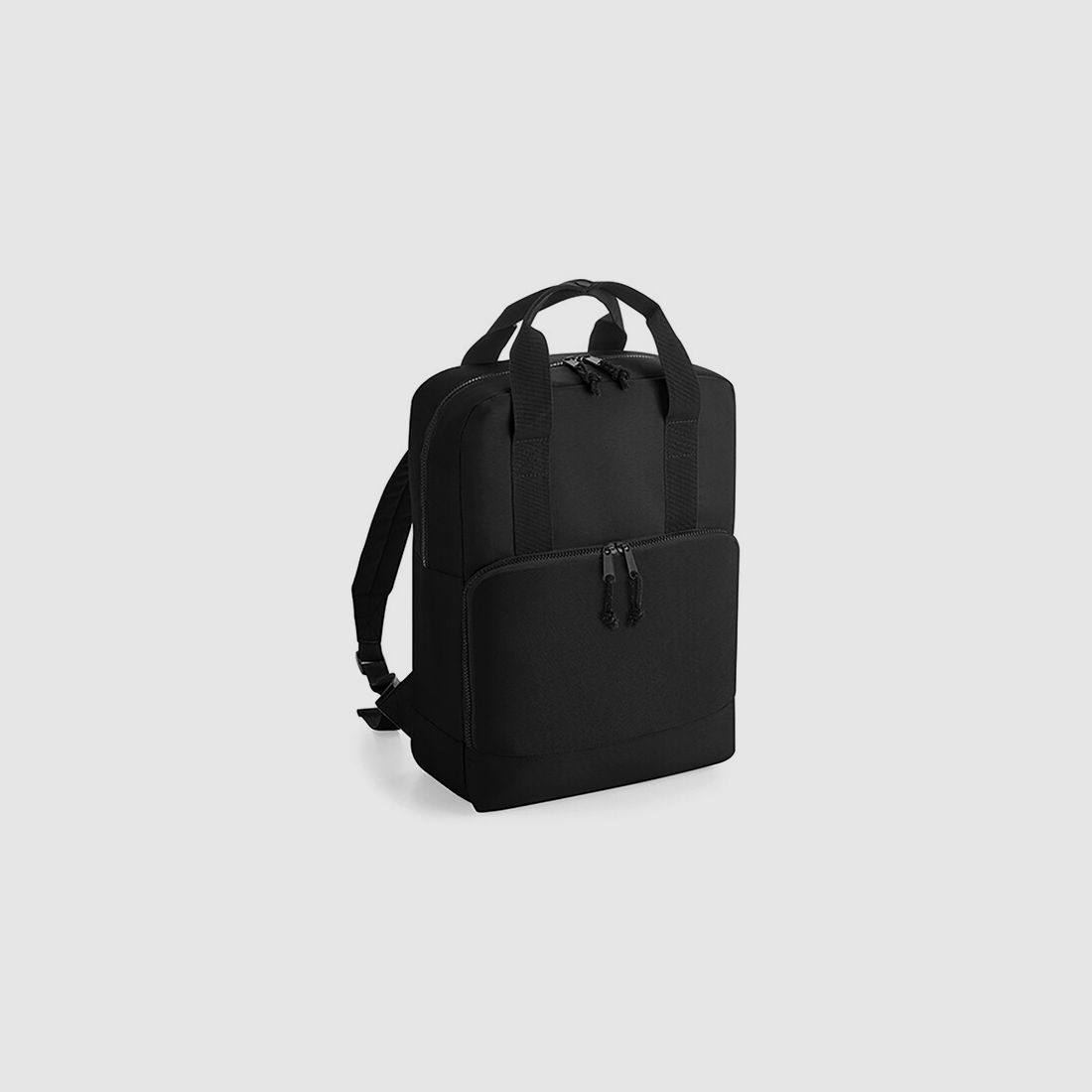 Recycling-Doppelgriff-Kühlrucksack 17 Liter - Schwarz