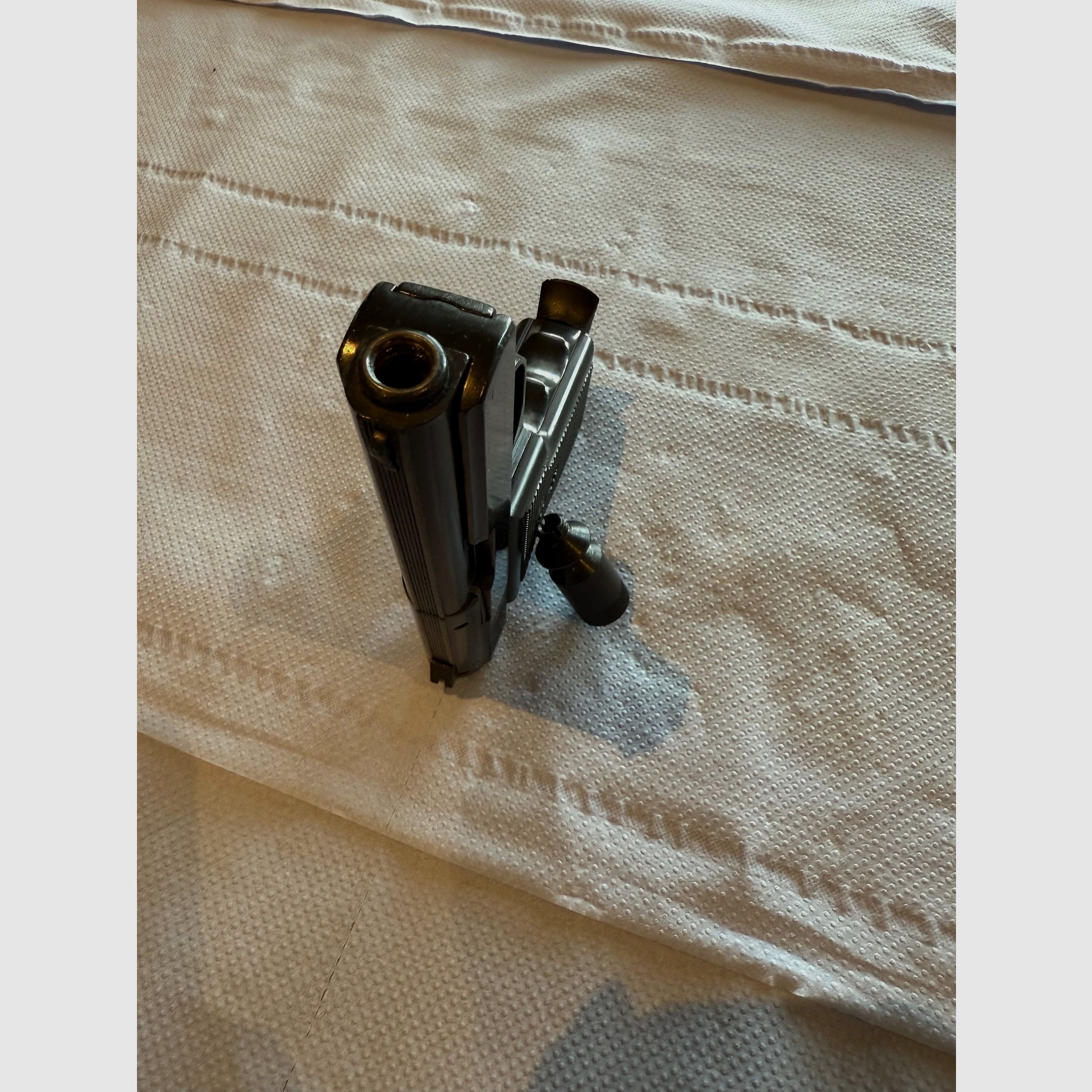SM Rhöner SM 80 – Klassische Schreckschusspistole im Kaliber 8mm P.A.K. (PTB 267, Beschuss KC 1992)
