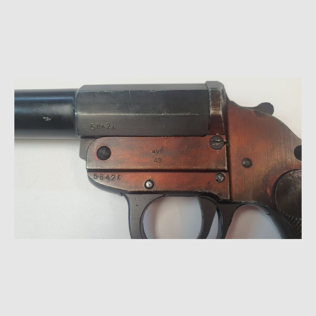 Erma Erfurt Signalpistole Erma Ayf WK2 mit Stempeln