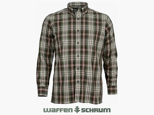 Chemise Skogen à boutons, manches longues, olive.
