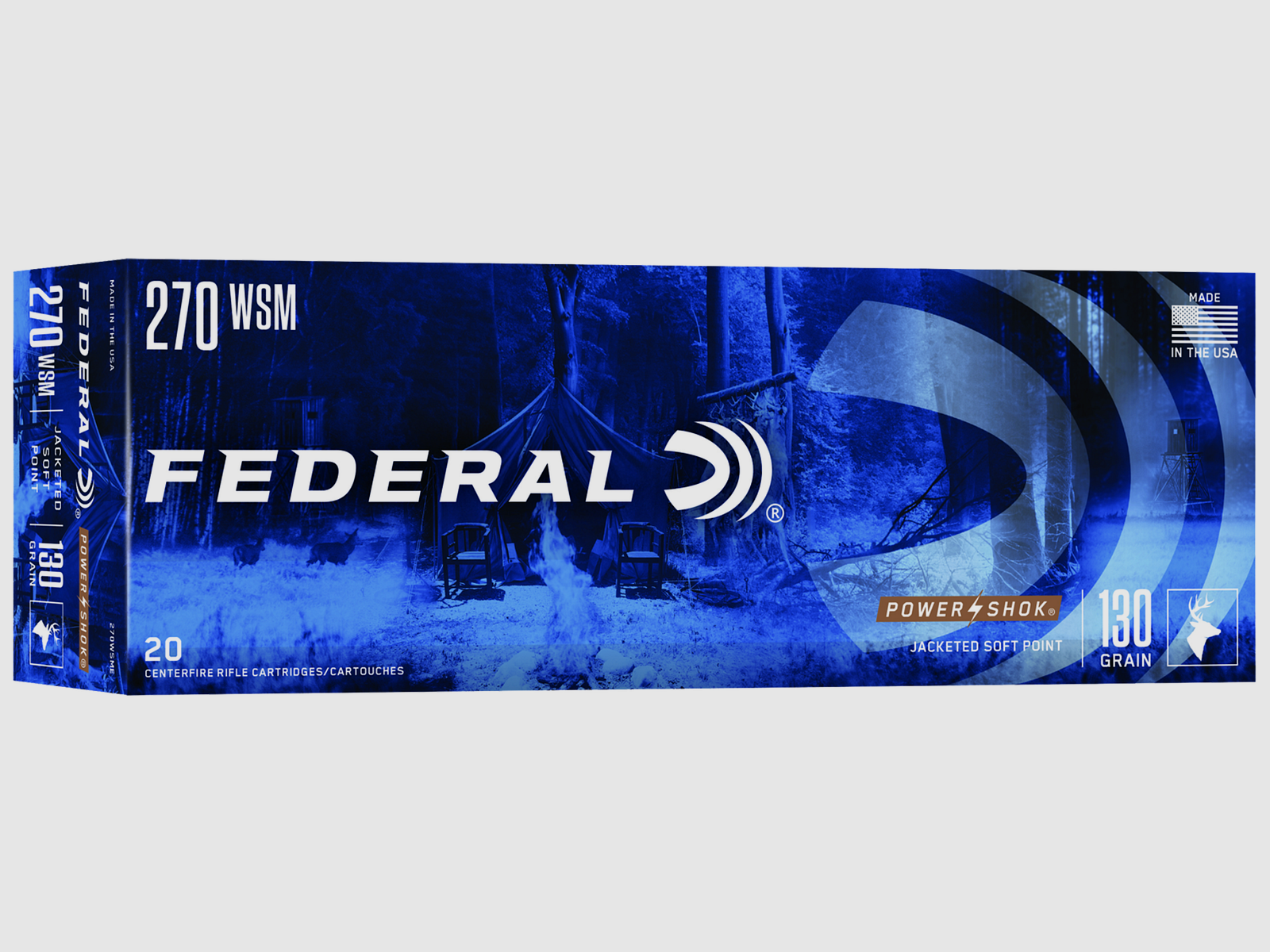 Federal Ammunicja Karabinowa .270 WSM 8,4g Jacketed Soft Point Power Shok