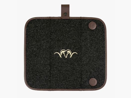 Blaser Sitzkissen Loden/Leder 40x35cm