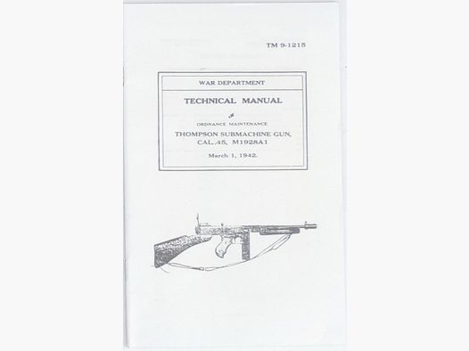 Thompson M1928A1 Manual
