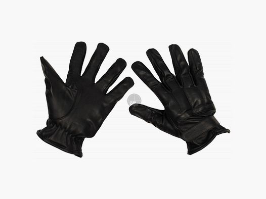 Lederhandschuhe, schwarz, mitQuarzsandfllung - Gre: S
