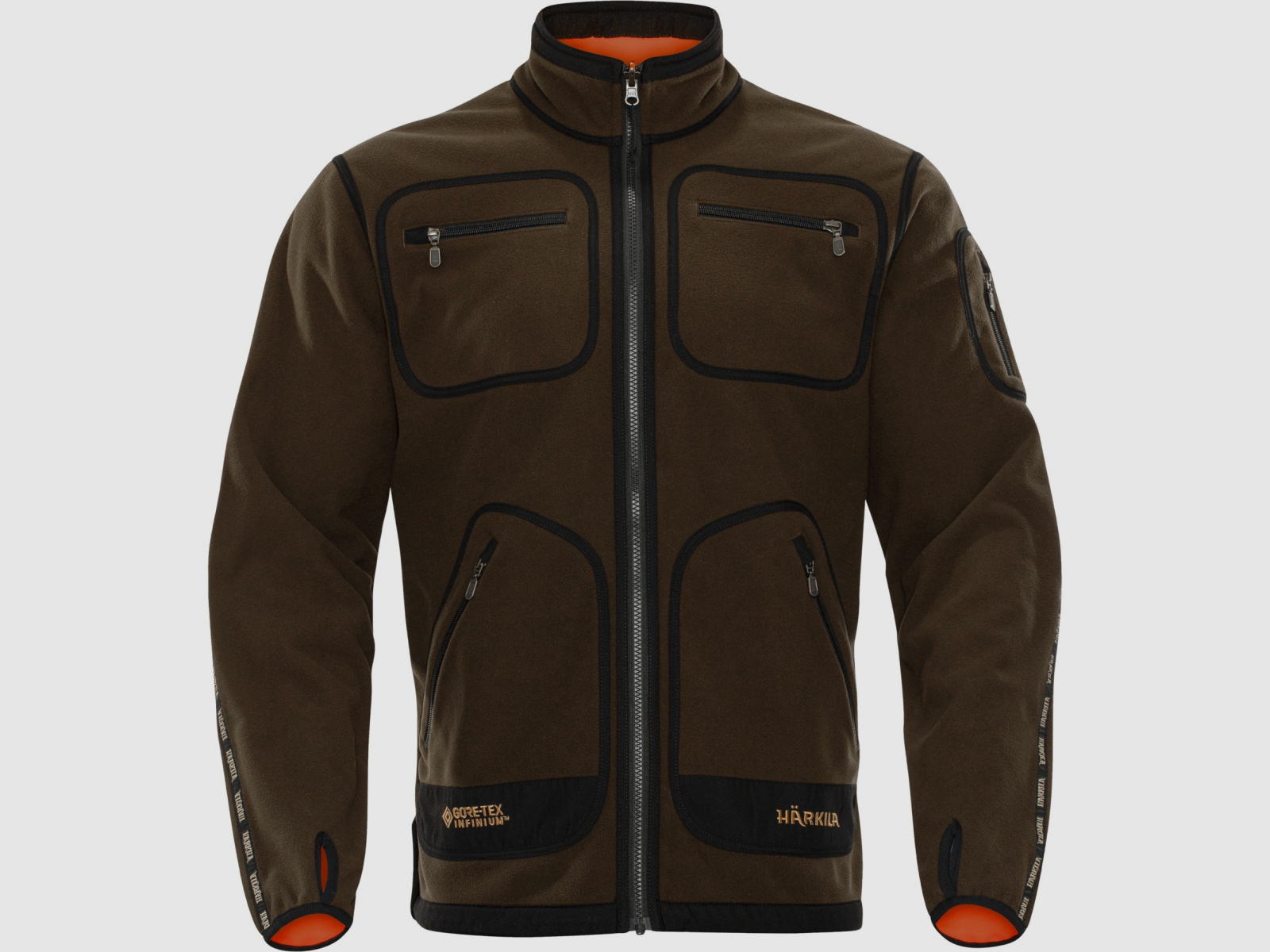 HÄRKILA Kamko Fleecejacke Hunting Green/ Orange Blaze