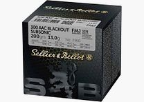 Sellier & Bellot .300 AAC Blackout Subsonic Vollmantel 13g/200grs.