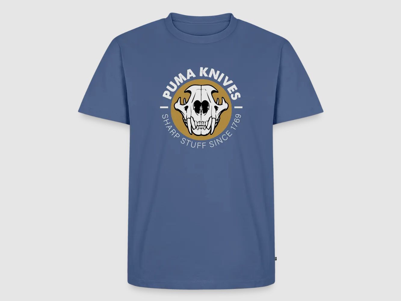 PUMA Męska Premium Koszulka "Skull Frontal Sharp Stuff" Biała