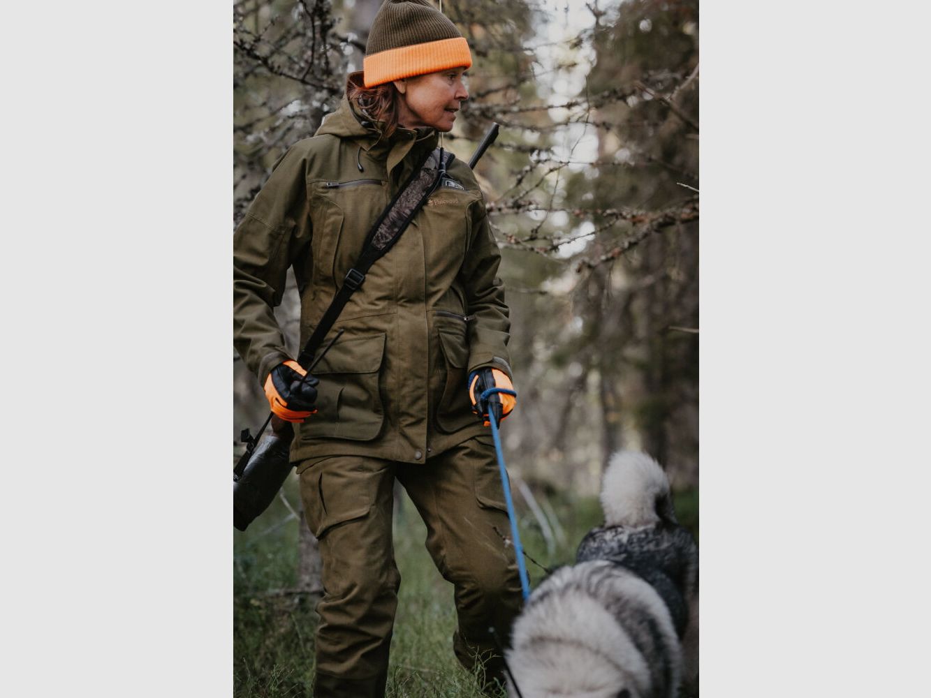 RĘKAWICE PINEWOOD FURUDAL HUNTERS 1147 - Pomarańczowy/Czarny, zdjęcie 4 z 42