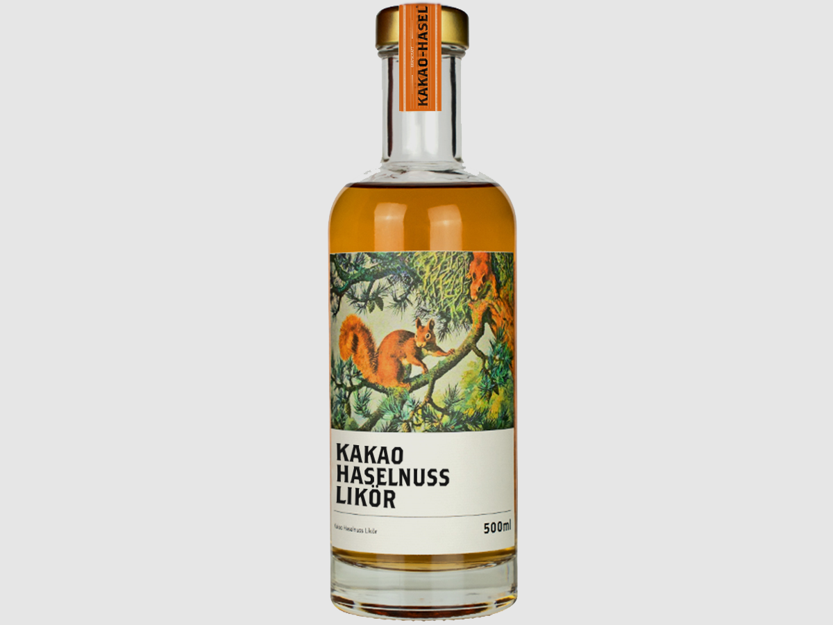 Liqueur de cacao et noisette du comté (0,5l)