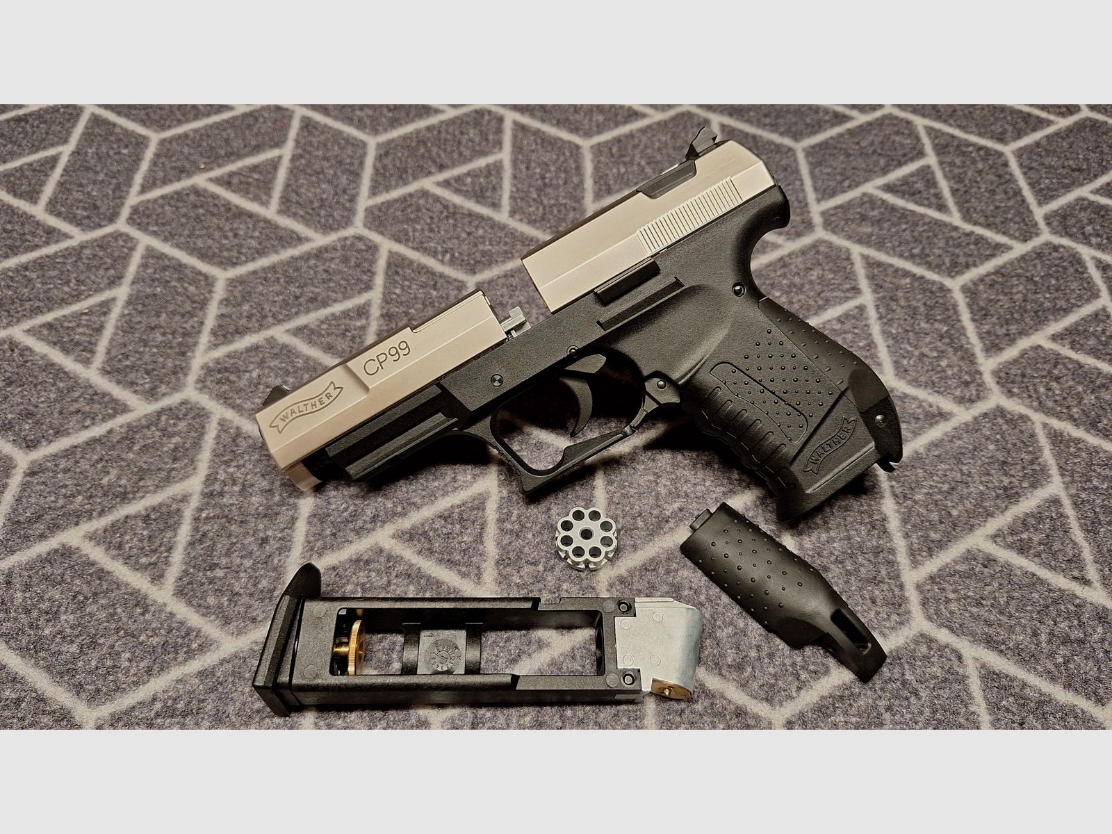 Walther CP99 Nickel 4,5 mm Diabolo CO2-pistool NIEUW!