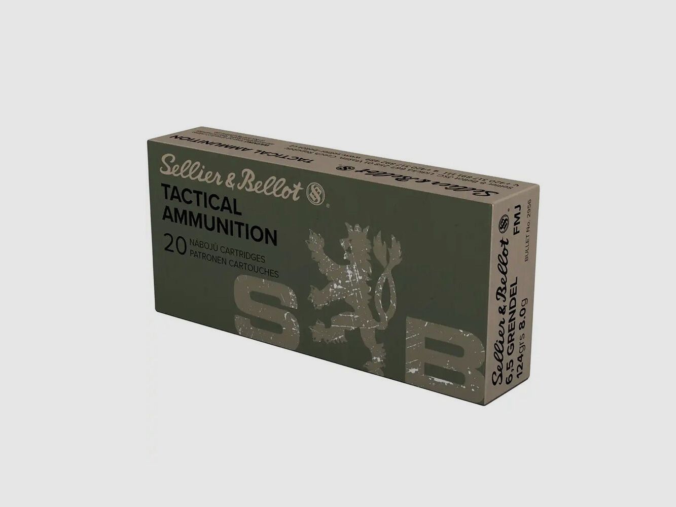 Sellier & Bellot FMJ 8.0g/124grs 6.5mm Grendel