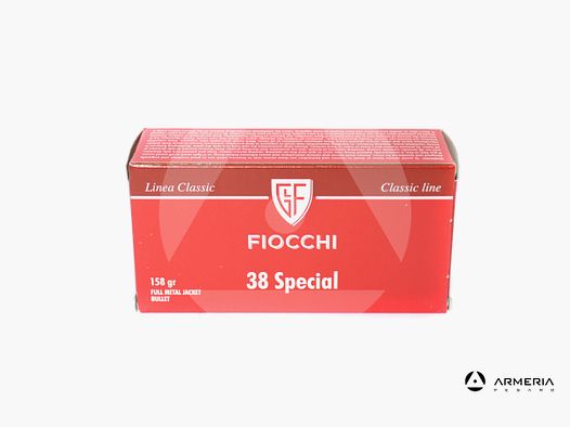 Fiocchi Linea Classic Kaliber 38 Special FMJ 158 Grain – 50 Patronen