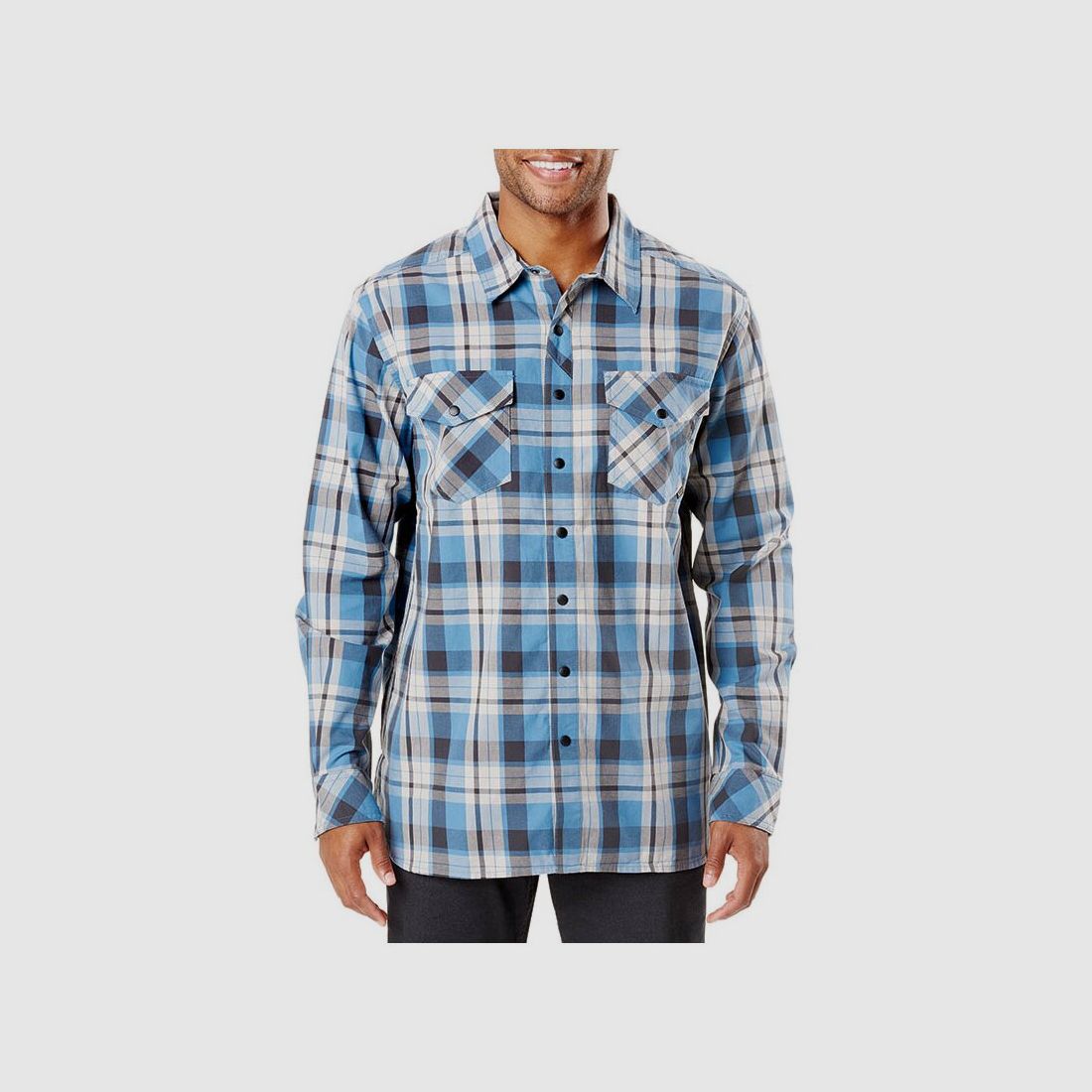 5.11 Maglietta L/S Peak a quadri rossa ossido XS