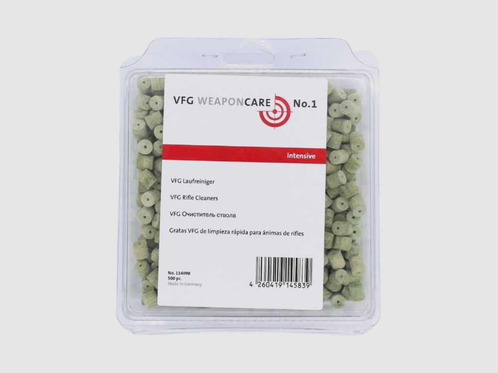 VFG Laufreiniger Intensiv / 500er 6mm Reinigungszubehör für Waffen