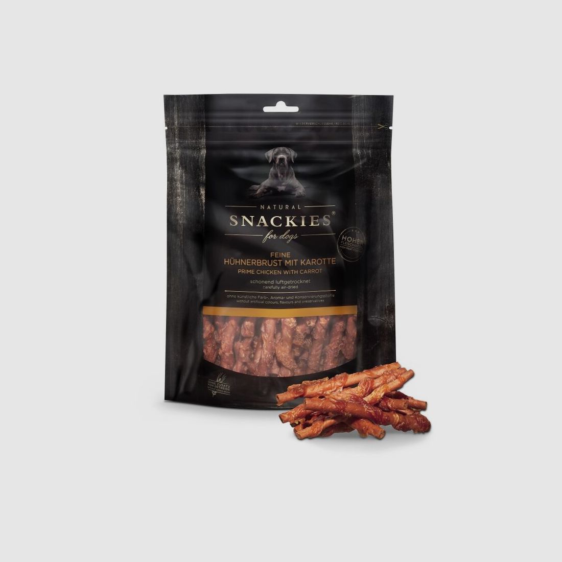 Snackies Hundesnack Feine Hühnerbrust mit Karotte 180g