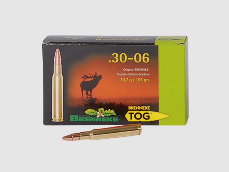 Brenneke .30-06 Sprg. 165GR TOG 20 patronen