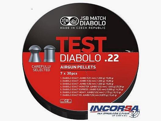 Diabolo JSB TESTER EXACT JUMBO 5,5mm