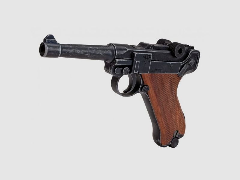 ME Mod. P 08 Deko, antik-look, Holzgriff