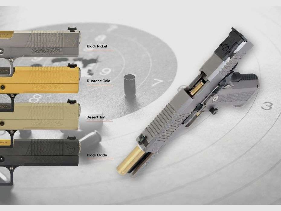 XDB Pistola Caracal Lynx Sport Duotone Gold Black Cal.9X19, immagine 3 di 3