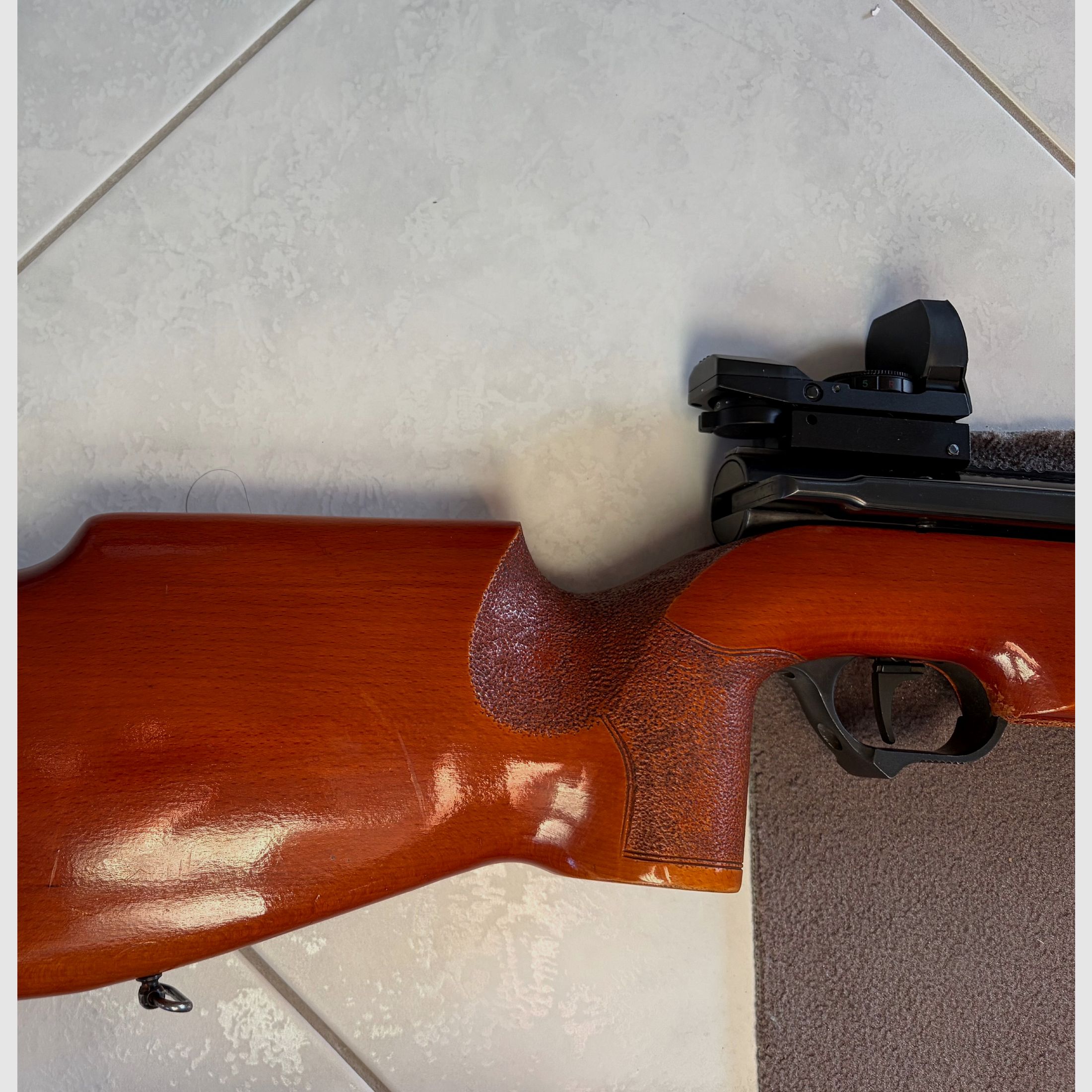 Schönes Luftgewehr Haenel 312 Seitenlader