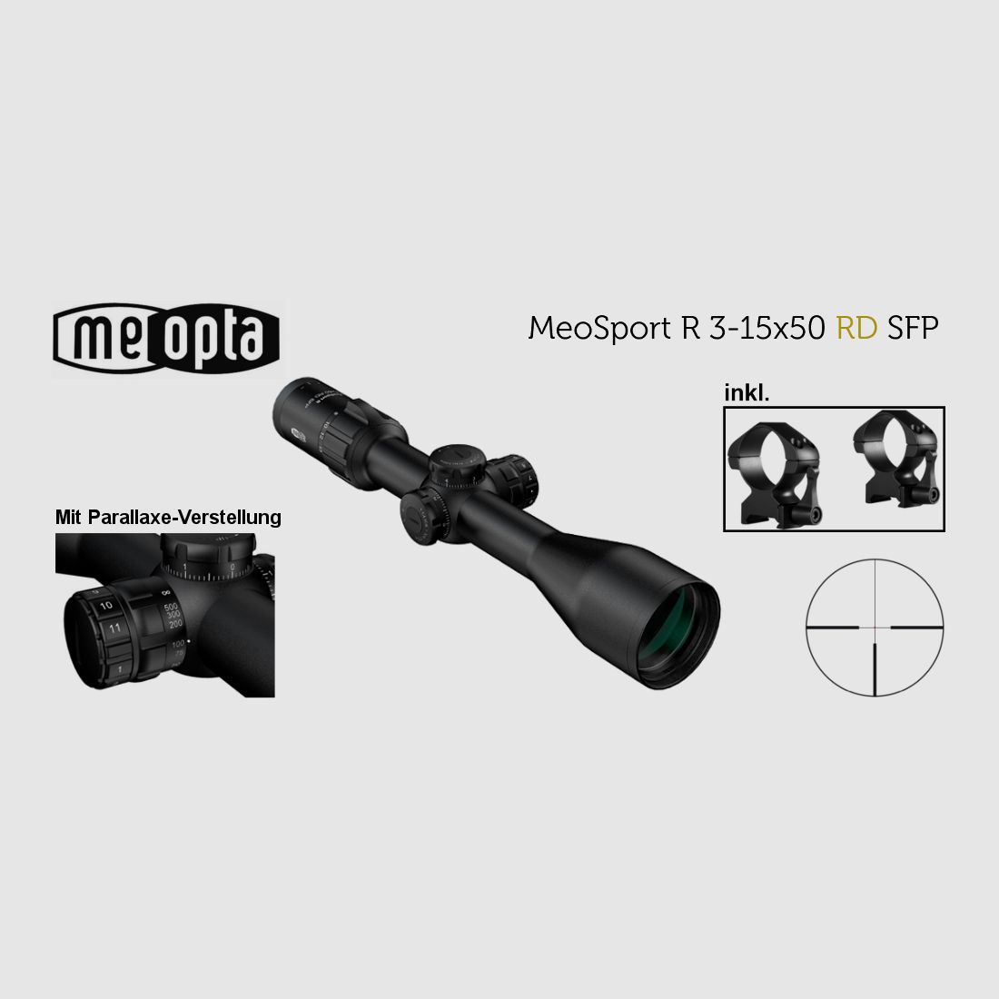 Komplettpaket: Brenner BR20 B&H Prohunter Flex Lochschaft mit doppelter Verstellung inkl. Meopta Meosport 3-15x50 (Art.Nr.: BR20PHFP8) Finanzierung möglich