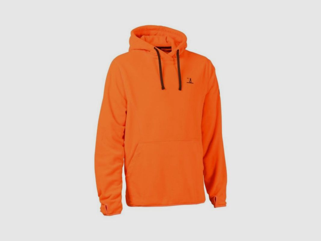 FLEECE-PULLOVER MIT KAPUZE PERCUSSION ORANGE