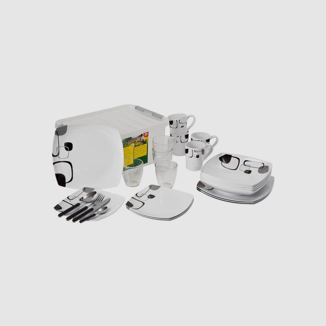 Set di piatti Enigma, 36 pezzi