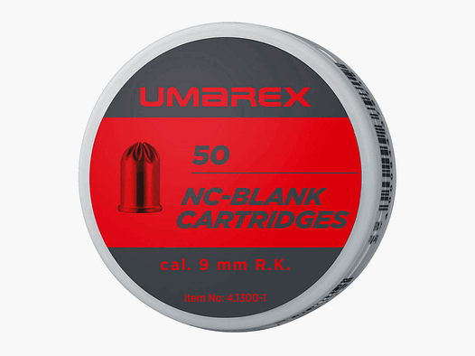 UMAREX CARTOUCHES À BLANC 9mm R.K. 50 pièces