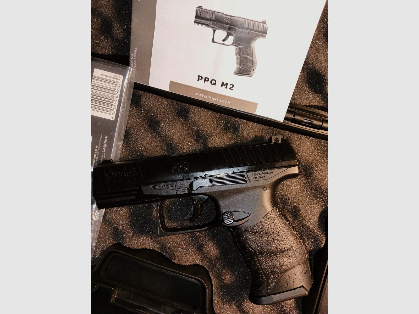 Umarex Walther PPQ M2 CO2 4,5mm Diabolos 21 Schuss Kettenmagazin TOP, Bild 2 von 15