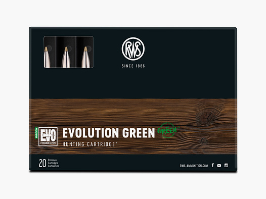 RWS Evolution Green Cal. 30 R Blaser - 9,0g / 139gr