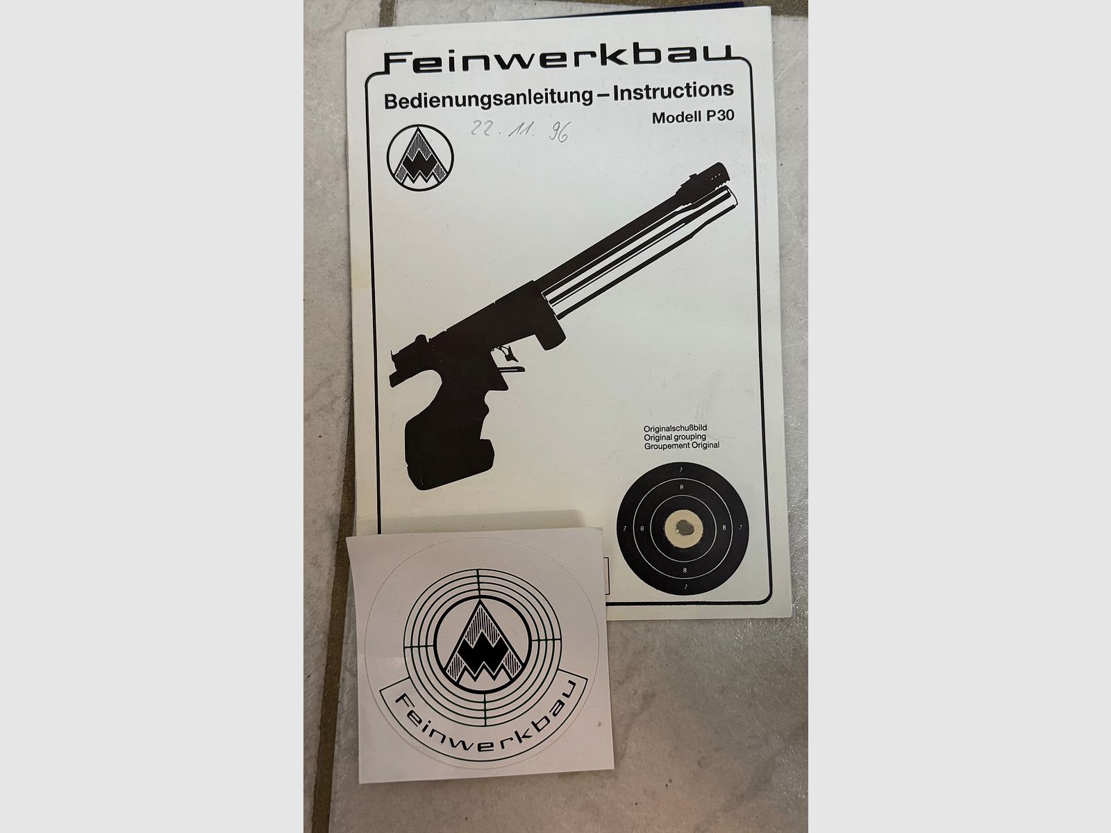 Feinwerkbau P30 mit sehr viel Zubehör 