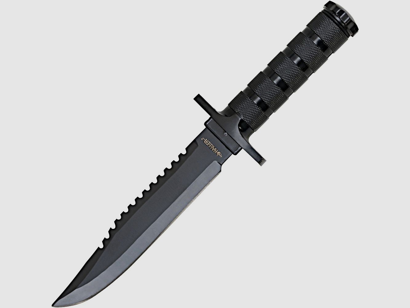 Survivalmesser schwarz Inklusive Nylonscheide