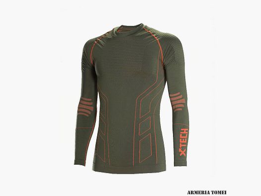 X TECH – CERVINO Rundhals T-Shirt – GRÜN