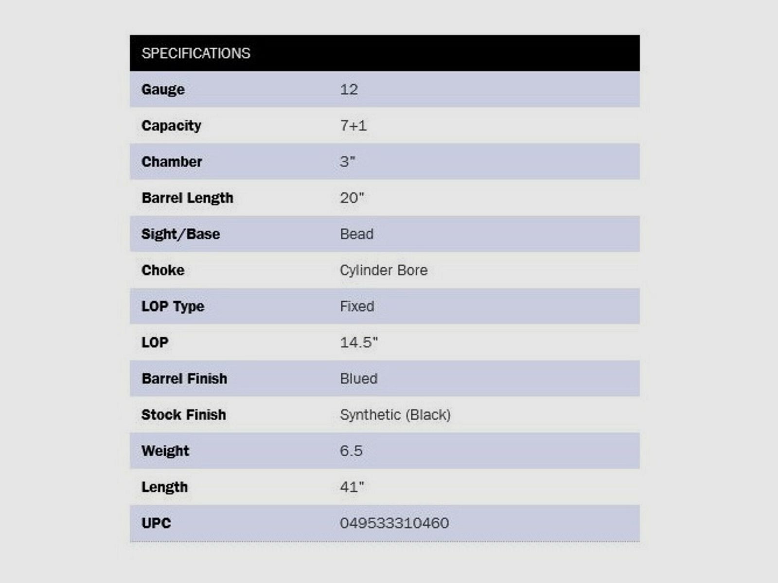 Mossberg Maverick 88 Security 20" (20 Zoll) 12/76