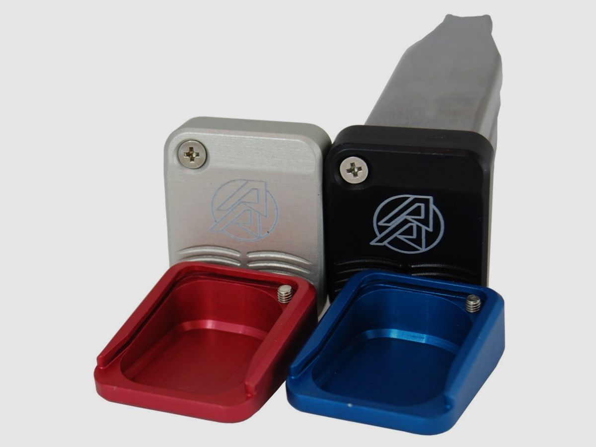 DAA Magazinbodenplatte silber Aluminum Standard Base Pads Double Alpha Academy