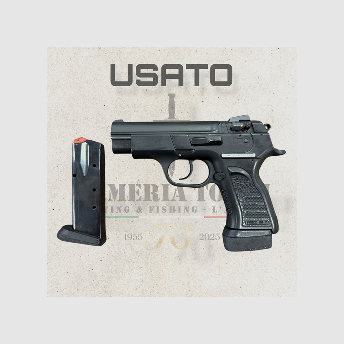 GEBRAUCHT – PISTOLE – TANFOGLIO – FORCE 921 RB Kal. 9×21, Bild 3 von 4