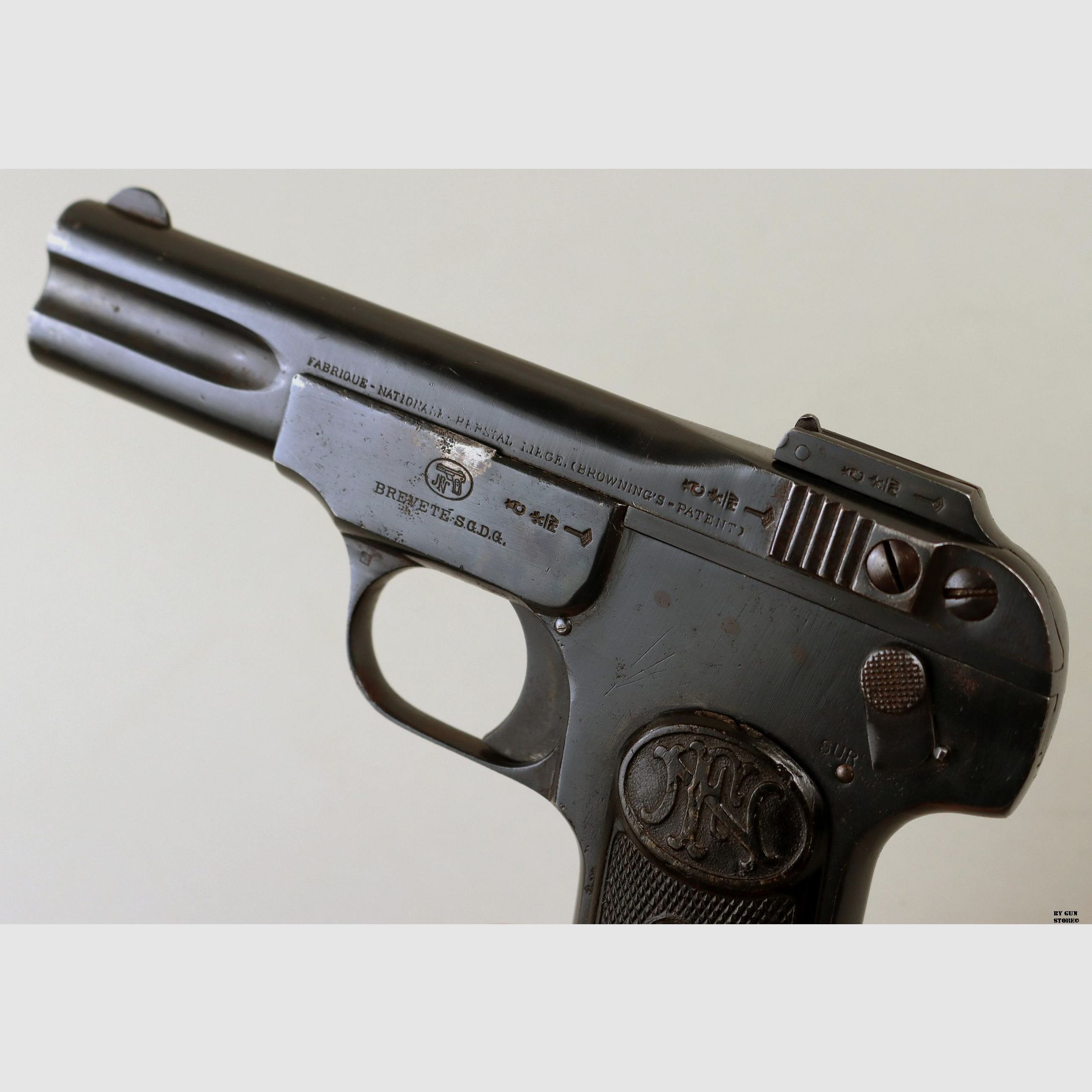 F.N. BROWNING PISTOOL MOD. 1900 KAL. 7,65 MM MATR. 124118, afbeelding 6 van 7