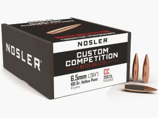 Proiettile Nosler 6,5mm/.264 Custom Competition 100GR HPBT 50 pezzi