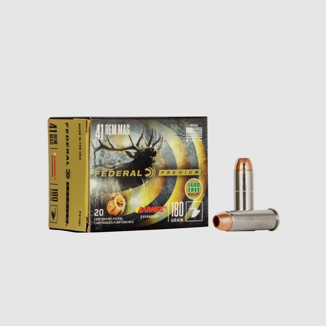 Federal Premium Barnes Expander .41 Rem. Mag. 180GR HP 20 Patronen