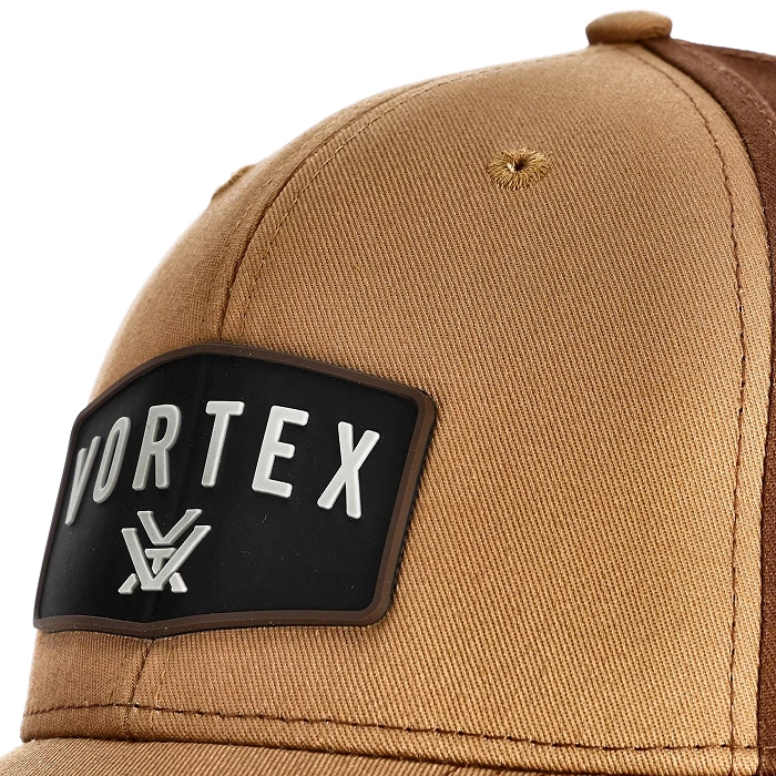 Herenpet Vortex GO Big Patch zandbruin, afbeelding 5 van 6